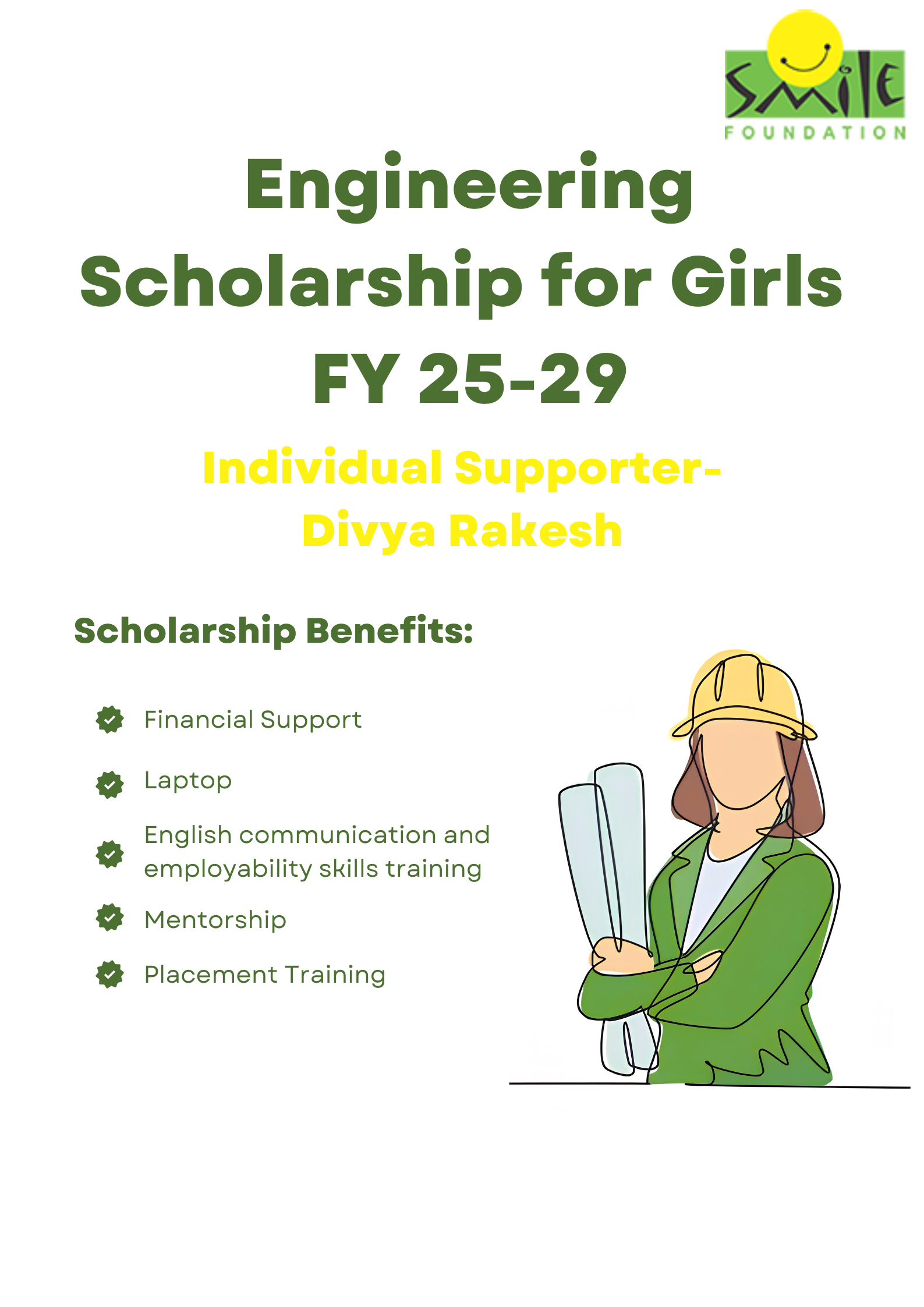 Divya Rakesh Engineering Scholarship 2025-29